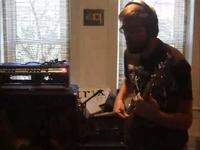 Mark Wingfield laying down the bass track
