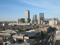 Boston Skyline Sunset