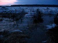 Yukon River Spilling Over Retaining Wall