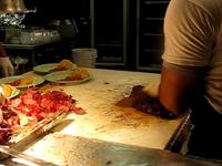 Cutting Meat at Salt Lick BBQ