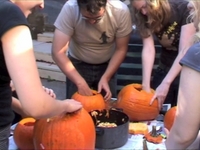 Pumpkin carving in San Francisco