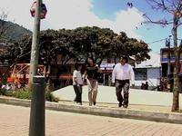 Jean Alexis, niño guía turístico en la Biblioteca Santo Domingo Savio