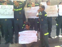 Emergency Medics on Strike اعتصام العاملين بالإسعاف الطائر