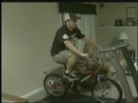 BMX Riding on a Treadmill