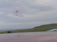 Brian Nellist landing at Horden