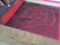 Screenprinting tote bags