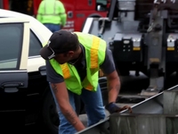 State trooper and tractor trailer collide on I-75 northbound