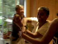 Sisters dancing