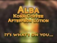 Kona After-Sun Lotion Advertisement