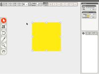 A disappearing UI for a drawing program