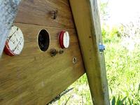 Worker Bees at the hive entrance
