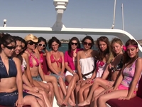 Girls of Rocky Point aboard the Amelia Rose