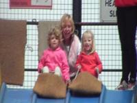 Scarlett and Hanna on the big slide
