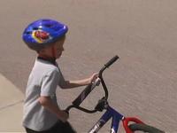 Kids' first bike ride