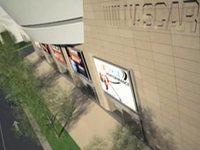 NASCAR Hall of Fame fly-through rendering
