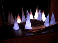Tongues of Fire Video Sculptures