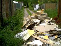 Fly tipped rubbish