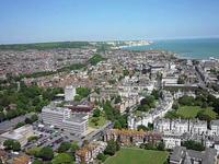HD FPV Flying over the English Channel - Almost losing my Plane to the strong winds