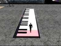 Floor Piano - Second Life