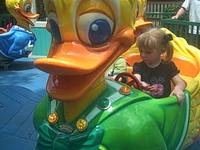 Luke & Chloe on the Duck Ride at Dollywood