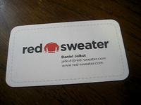 Red Sweater Business Card Design Rationale
