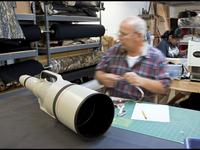 Time Lapse of the making of a LensCoat for the Canon Ef 1200mm f5.6 L USM Lens