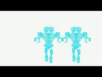 transformer cyan (video installation, 2008, detail)
