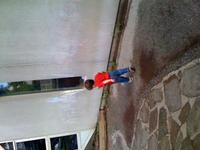 Alec plays imaginary basketball