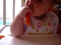 Isla Eats a Carrot