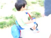 Max riding his bike