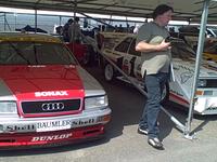 Audi touring and rally cars at the Goodwood Paddock