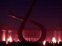 The grand unveiling of the Audi Centenary Sculpture at Goodwood