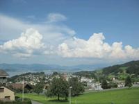 Wolken über dem Zürichsee und Rapperswil (Zeitraffer)