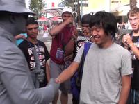 Statue mime with Sinsuke