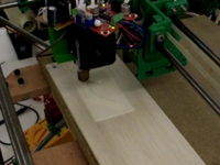 RepRap stepper extruder working