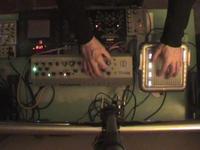 MBase 01 (analog) triggering w/ Filterbank 2, M-Resonator + TENORI-ON (by Smith)