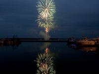 Fireworks at Poole Quay, England