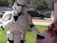 Clone Trooper no Brasil - Na praia