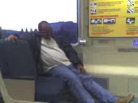 Fat drunk guy on BART