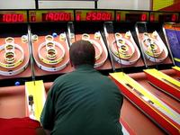 Skeeball at Chuck E. Cheese
