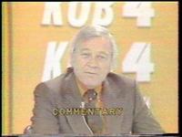 Gordon Sanders is "pied" live during the news.