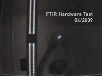 FTIR Finger Tracking Test