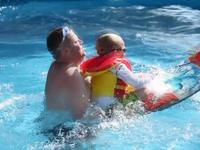 Family pool party