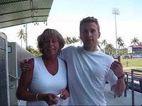 Mom, Tyler & Sarah @ Red Sox Spring Training Field