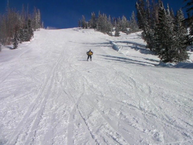 Nick bombing a run