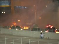 Explosion at Transformers: Revenge of the Fallen Shoot