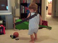Isaiah jamming to his favorite group