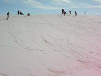 Snow on White Sand