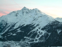 Sunset over Les Arcs - timelapse