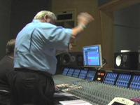 Recording trumpets for "The Slide Side"